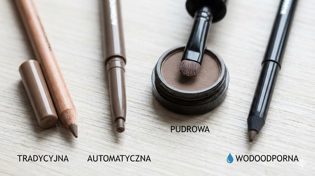 Rodzaje kredek do brwi – tradycyjna, automatyczna, pudrowa, wodoodporna