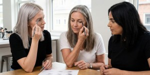 Grafitowa i szara kredka do brwi